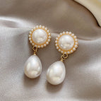 9# Pearl Water Drop Ear Studs
