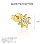 E4654-Golden/Single Sun / 925 Silver