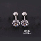 Silver / 5mm Pair
