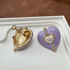 Lavender Purple Ear Clip Style