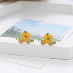 Pumpkin Stud Earrings