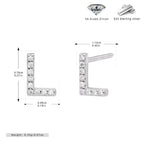 Platinum-Plated-L / 925 Silver