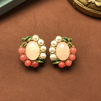 HE1095 Rose Quartz Earrings