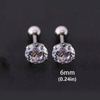 Silver / 6mm Pair