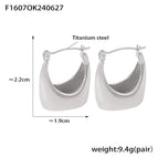 F1607-Steel Earrings Ke64633-K