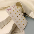 Gold / 4mm/12 Pairs