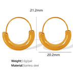 Eh574 Gold Earrings