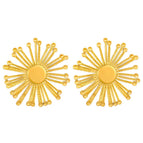 02 18K Real Gold Flower 6426