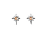 Champagne Diamond Polaris / Ear Clip Style (without Ear Piercings)