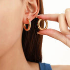 Diamond Ear Ring Gold / 18K
