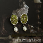 Green Olive Freshwater Pearl