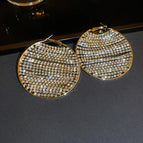 65# Silver Needle-Golden-Diamond-Embedded round