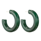 EH00118 Dark Green Earrings