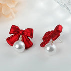[Red] No. 6 Earrings/With Daisy Ear Plugs