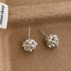 Silver Round Woven Ball