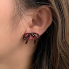 Bow Stud Earrings R4941a