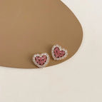Hollow Zircon Love-Silver Needle
