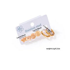 Butterfly Hoop Earrings Set 0455