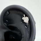 A999 White Heart Simulated Snakes 1 Piece