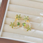 Olive Green Zircon Flower Mosquito Coil