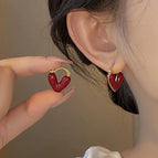 Simple All-Match Love Ear Clip