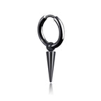 Ear Clip Single Pointed Long Black