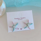 Bkw022 Purple Blue Zircon Starfish