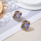 Blue Flower Earrings