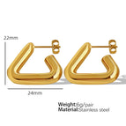 Eh253 Gold Earrings