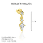 E4870-Yellow Gold/Single / 925 Silver