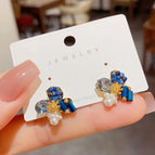 Blue Crystal Handmade Petals