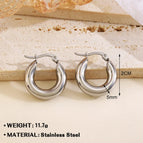 Steel Earrings-2cm