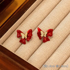 8#Anchor Red Spray Paint—14k Gold Plated