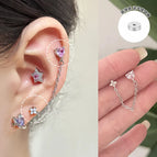 A415 Love Clover Double Ear Piercings
