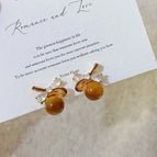 YG3496 Brown Imitation Tiger Eye Stone 18K
