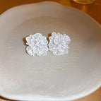 36# Silver Needle-White Flowers