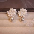 Rose Flower Stud Earrings