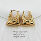 25mm*29mm / Gold / 1 Pair/Package