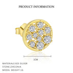 E4718-Yellow Gold/Single / 925 Silver
