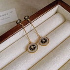149# Silver Needle-Real Gold Plating-Golden Eight-Pointed Stars
