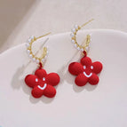 Red Earrings E35