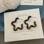 Dark Leopard Print Five-pointed Star