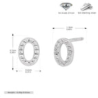 Platinum-Plated-O / 925 Silver