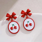 Red Earrings D13