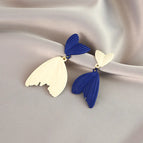 60 # Color-Block Fishtail Earrings