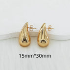 15mm*30mm / Gold / 1 Pair