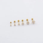 Golden White Diamond / 1 0.8 Pin 6mm Rod 6mm Drill