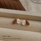 Water Drop Zircon Splicing-Silver Needle