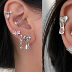 A1077 Heart Pink Diamond Zipper