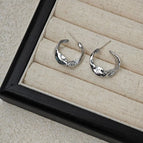 1#Irregular Arc Earrings